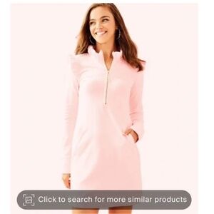 NEW Lilly Pulitzer Skipper Ruffle UPF 50+ Dress - Paradise Pink SMALL S NWT $158